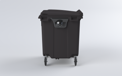 Plastový kontejner 660 L černý