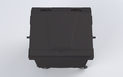 Plastový kontejner 660 L černý