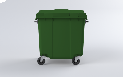 Plastový kontejner 660 L zelený