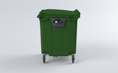 Plastový kontejner 660 L zelený