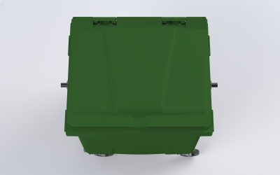 Plastový kontejner 660 L zelený
