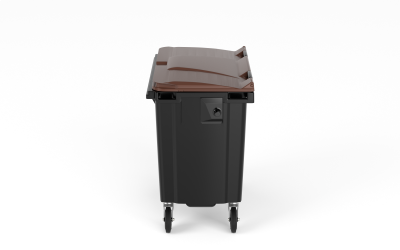 Plastový kontejner 660 L hnědý