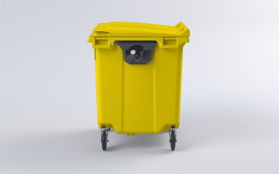 Plastový kontejner 660 L žlutý