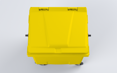Plastový kontejner 660 L žlutý