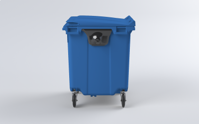 Plastový kontejner 660 L modrý